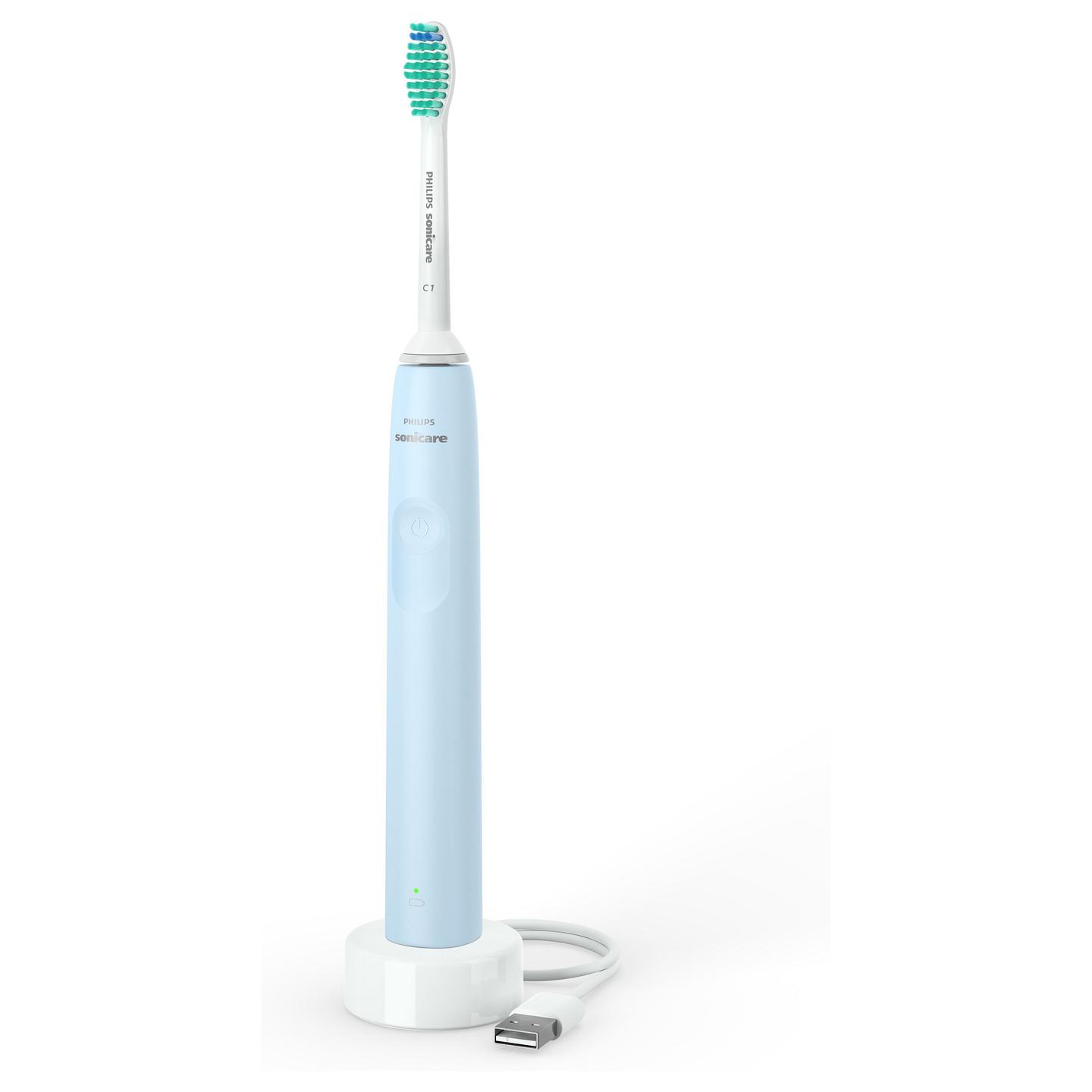 Furçë dhëmbësh elektrike Philips Sonicare 2100 Series / HX3651/12 / Sonic / 31.000 Lëvizje/min / 14 Ditë - Blu e Çelët - 2