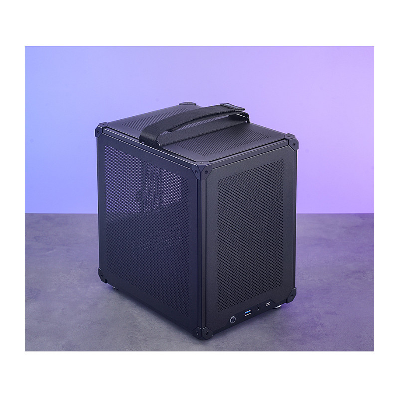 Kasë PC JONSBO C6 Handle / Mini Tower / Micro-ATX / Mini-ITX / Mesh - Zezë - 35