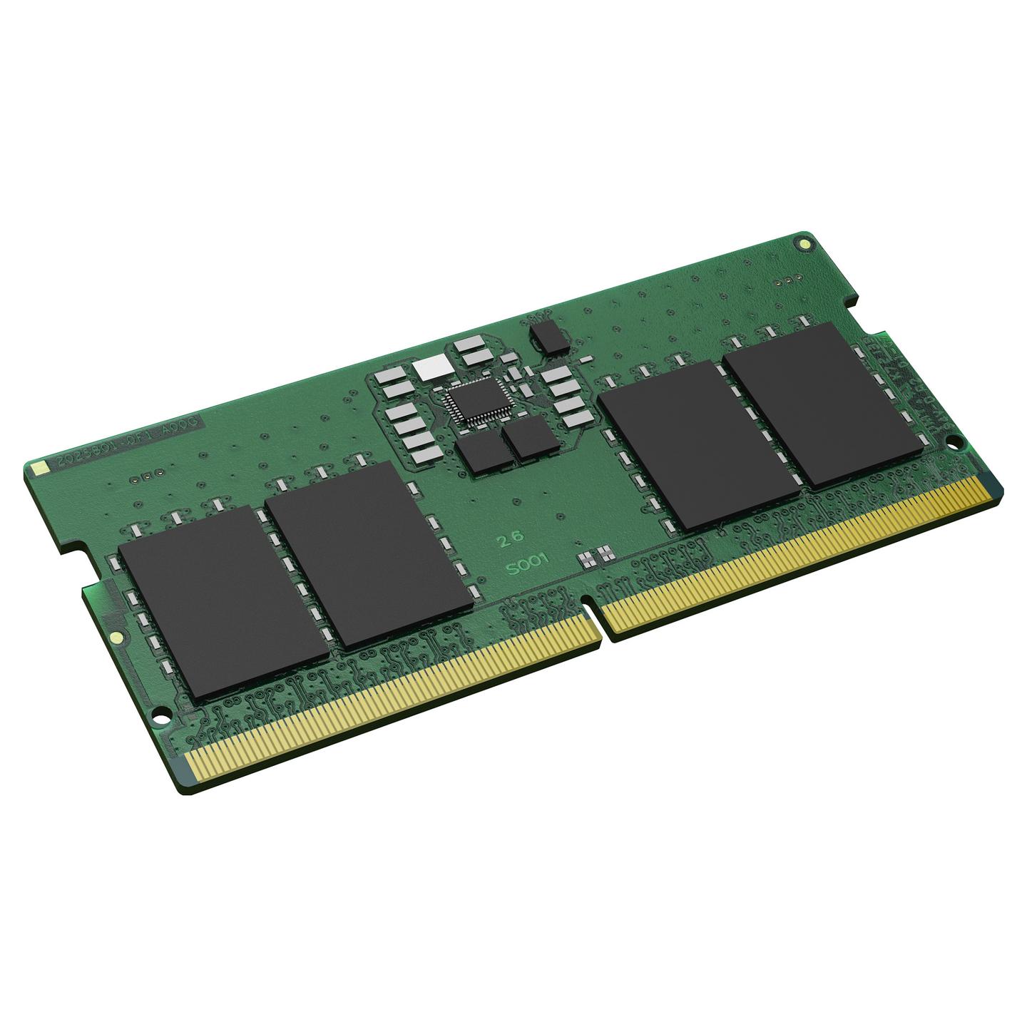 RAM Memorie DDR5 Kingston ValueRAM / 8GB (1x8GB) / SO-DIMM / 5600MT/s / CL46 / 262-pin - Gjelbër - 2