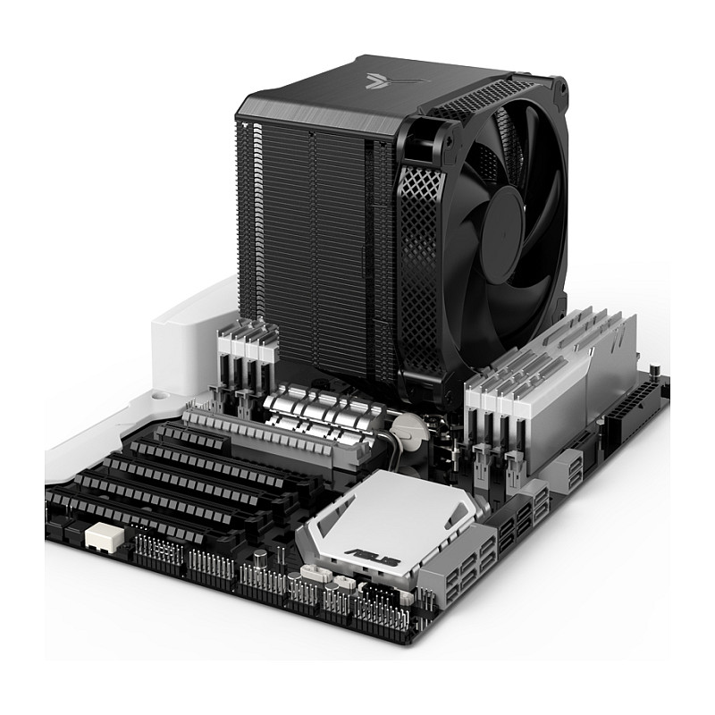 Ftohës për Procesor Jonsbo HX6250 / 140mm PWM Fan / 400–1200 RPM – Zezë - 4