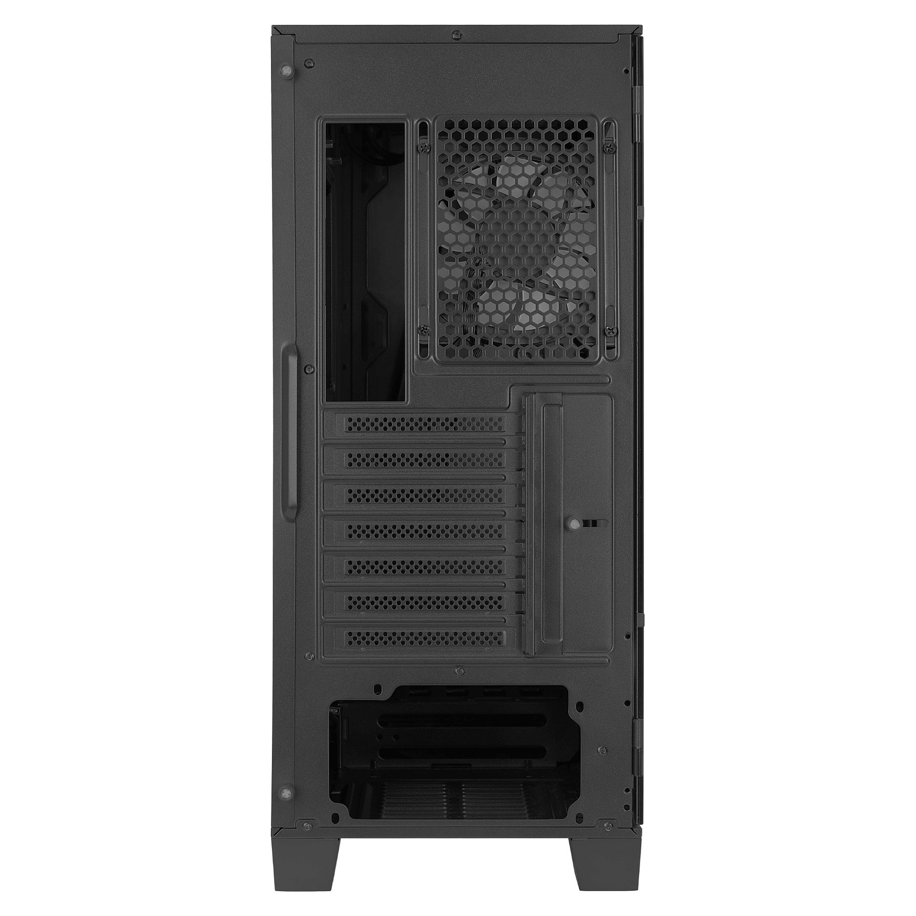 Kasë PC Aerocool Mirage / Midi Tower / ATX / 1x 120mm ARGB Fan / Tempered Glass - Zezë - 12