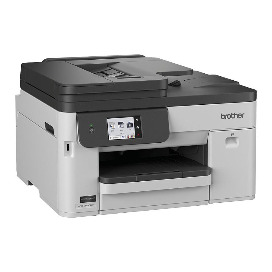Printer Multifunksional Brother MFC-J5010DW, Inkjet me Ngjyra, A4, 28ppm, 1200x4800DPI, Wi-Fi, Gigabit Ethernet, USB, Duplex, ADF - Bardhë/Zezë - 2