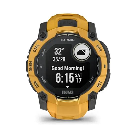 Orë e mençur Garmin Instinct 3 Solar, 50mm, GPS, Karikim Solar, 10 ATM – Portokalli/Hiri - 12
