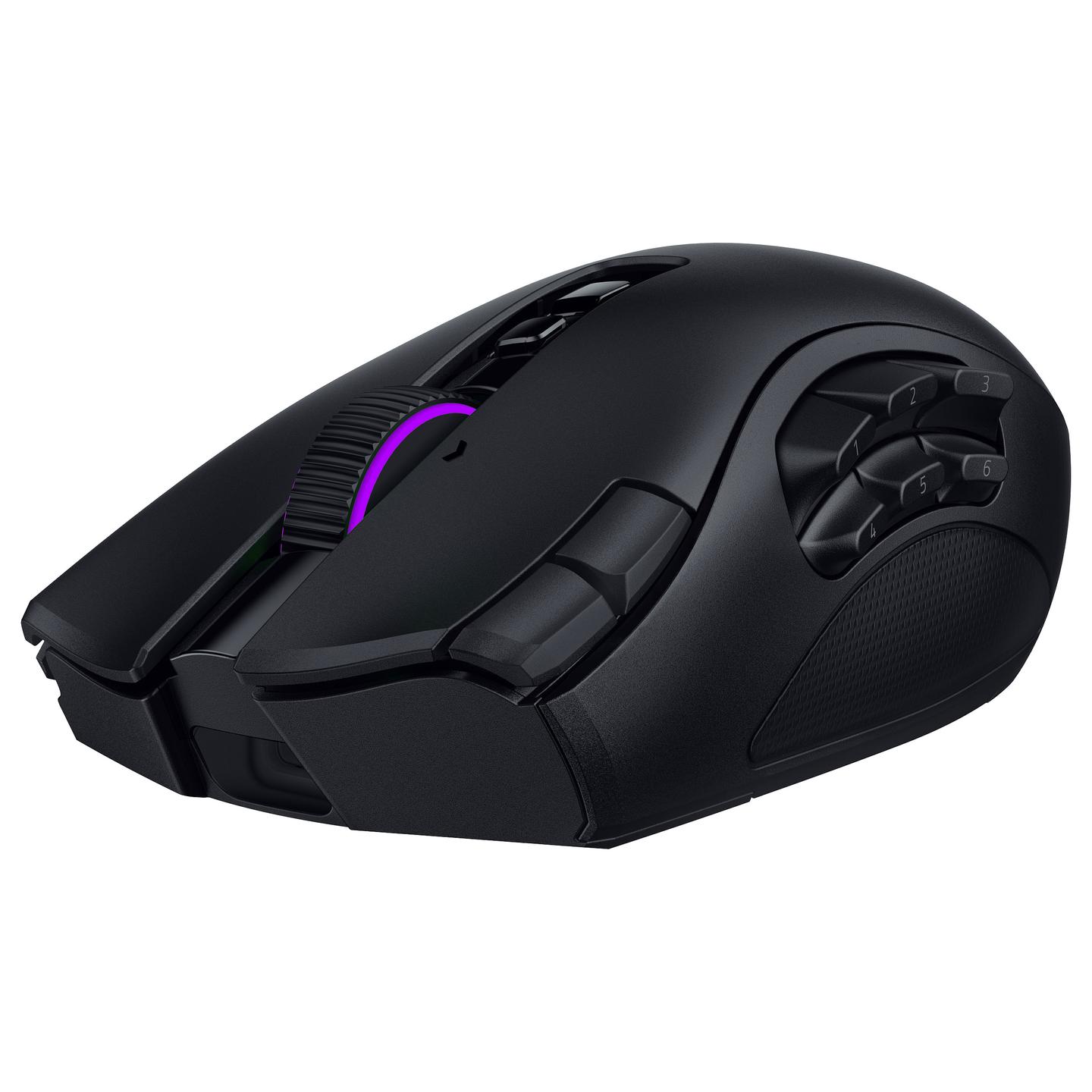 Maus Gaming pa Kabllo Razer Naga V3 Pro, Wireless 2.4GHz + Bluetooth, 50000 DPI, 23 Butona, RGB - Zezë - 3