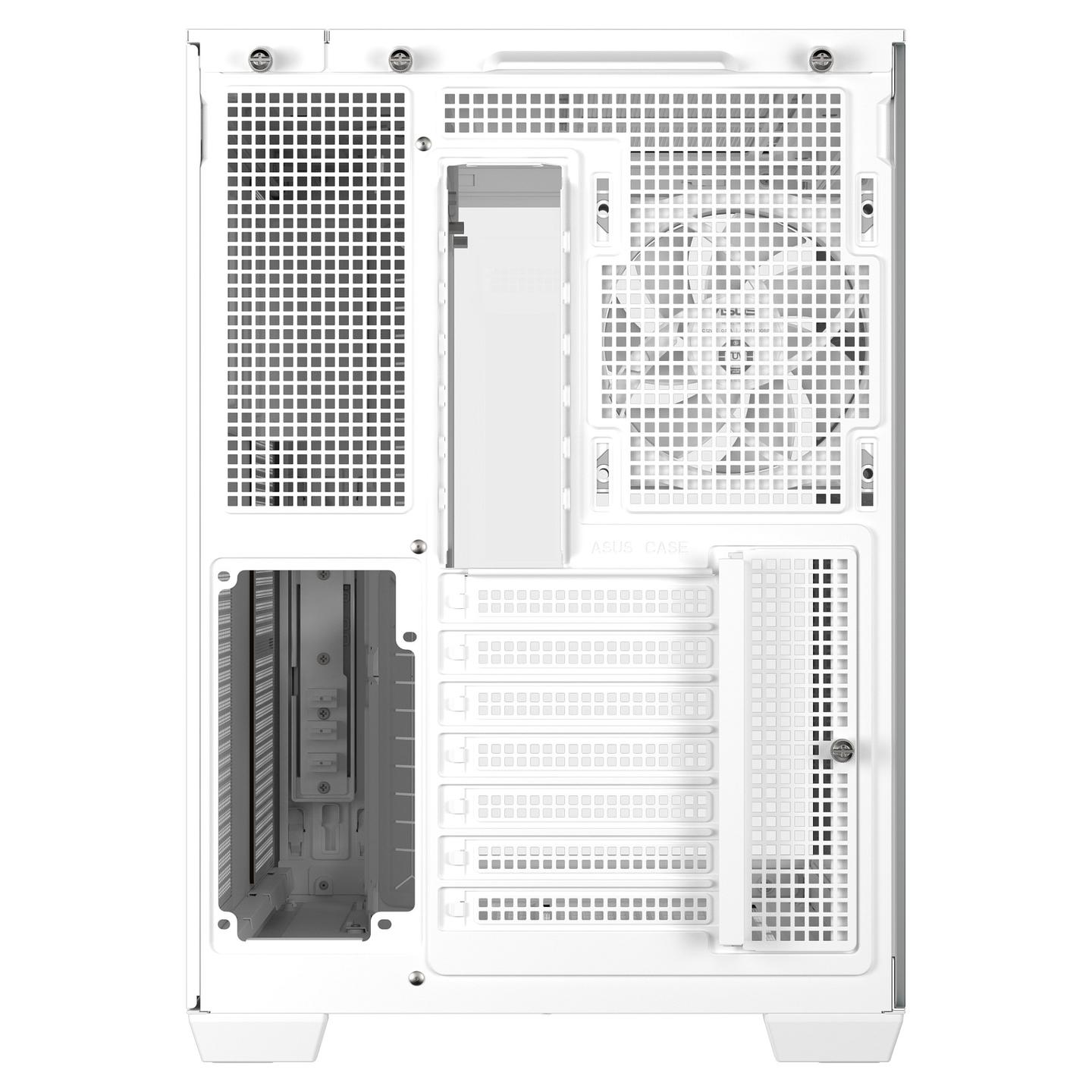 Kasë ASUS A32 Plus TG ARGB, Mid-Tower, ATX, Xham i Temperuar, 4x120mm ARGB, USB Type-C 10Gbps - Bardhë - 14