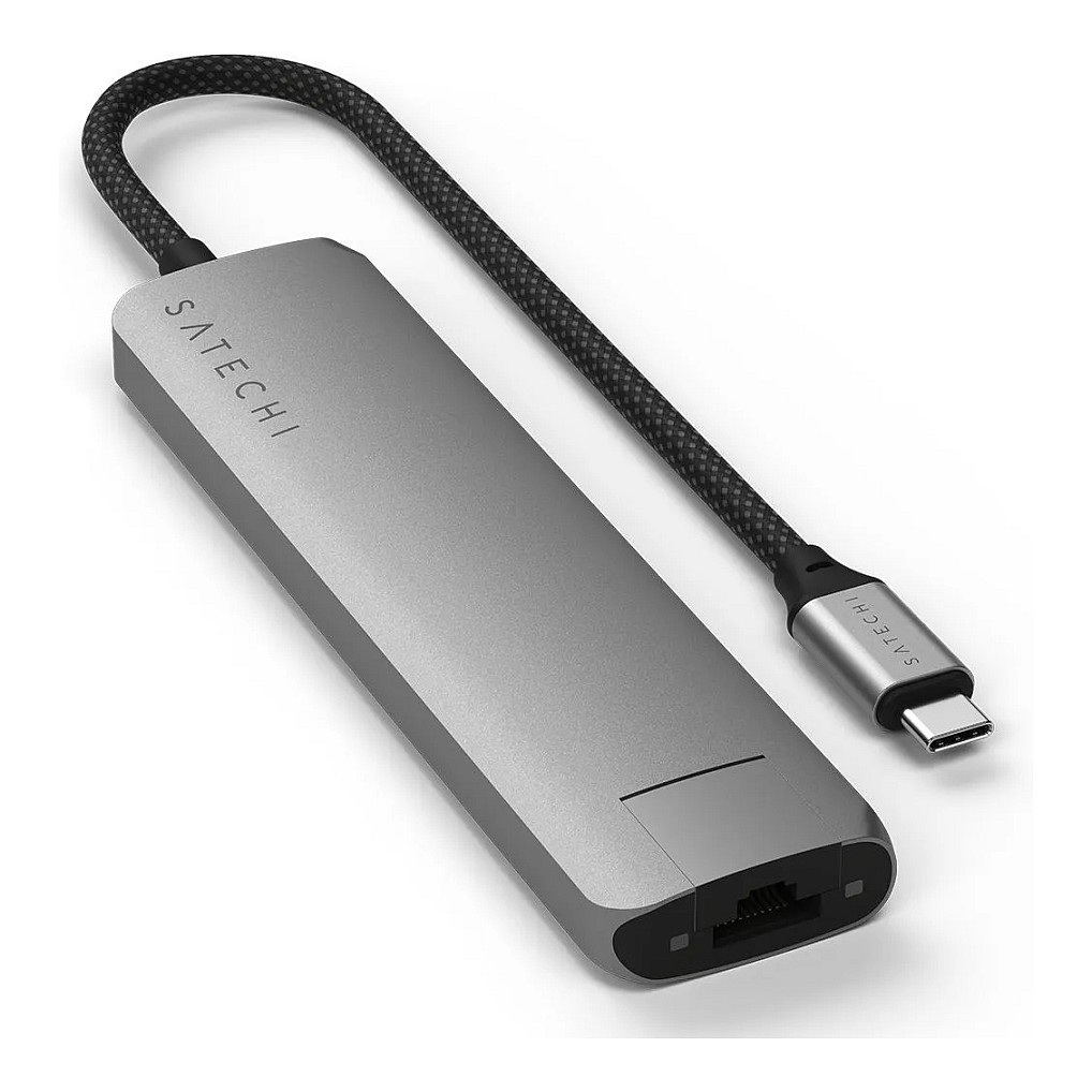 Hub Satechi ST-P7SM / 2x USB-A / 1x HDMI / 1x USB-C PD / Ethernet / SD / 80W PD / 100W – Hiri - 6