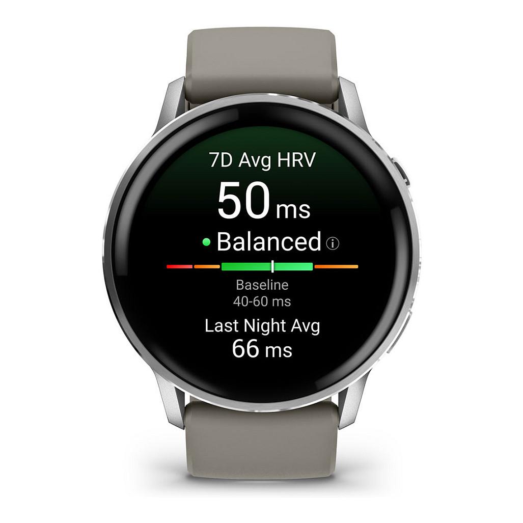 Orë e mençur Garmin Venu 4 / 45mm / AMOLED / GPS / Bluetooth / Wi-Fi / 8GB - Gri/Argjend - 2