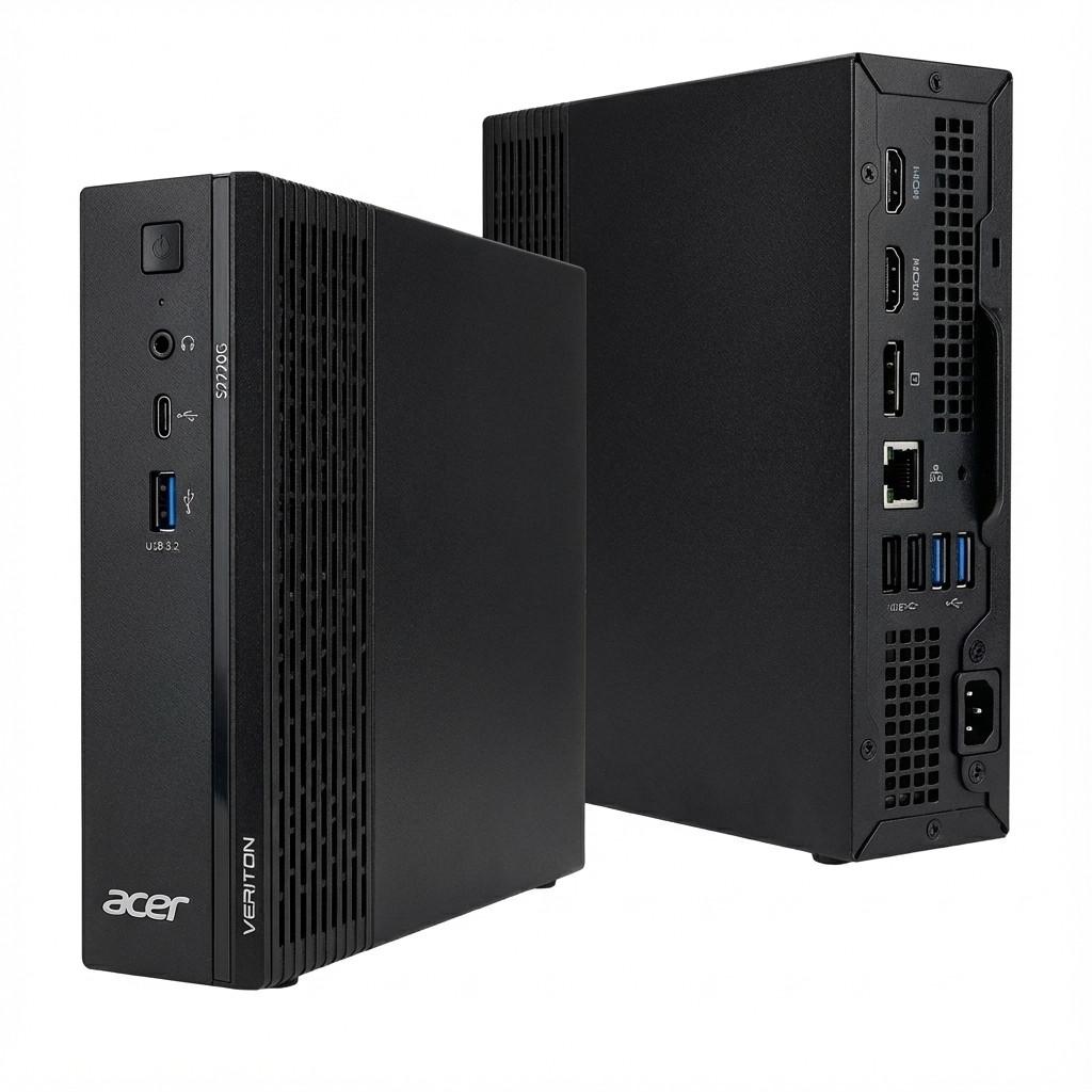 Kompjuter për Punë Acer Veriton S2720GW / Intel Core i3-14100 / 16GB DDR5 / 512GB - Zezë
