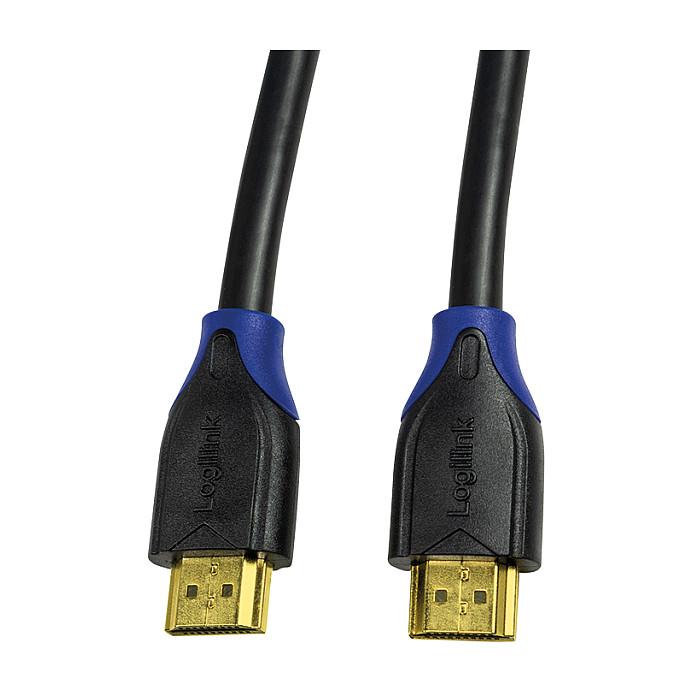 Kabllo HDMI LogiLink CH0063 / HDMI në HDMI / 3m / HDMI 2.0 / 4K 60Hz / High Speed / Ethernet - Zezë - 2