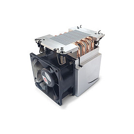 Ftohës për Procesor Dynatron S6-4710 / 80mm Fan / 1300–4500 RPM / Dual Ball Bearing / 12V / 128×91×110mm – Zezë/Gri - 4