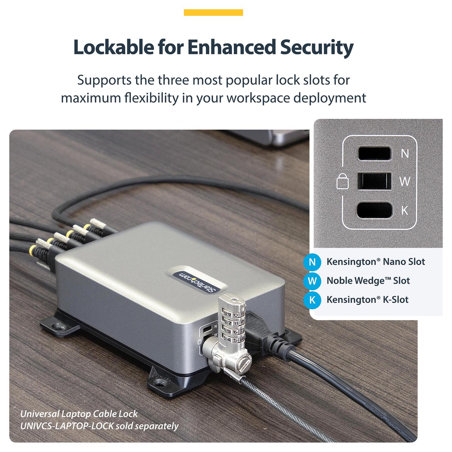 Karikues USB-C StarTech.com 424DEU-USB-C-CHARGER, 240W, 4x USB-C, 140W EPR, Power Delivery 3.1, GaN - Gri - 14