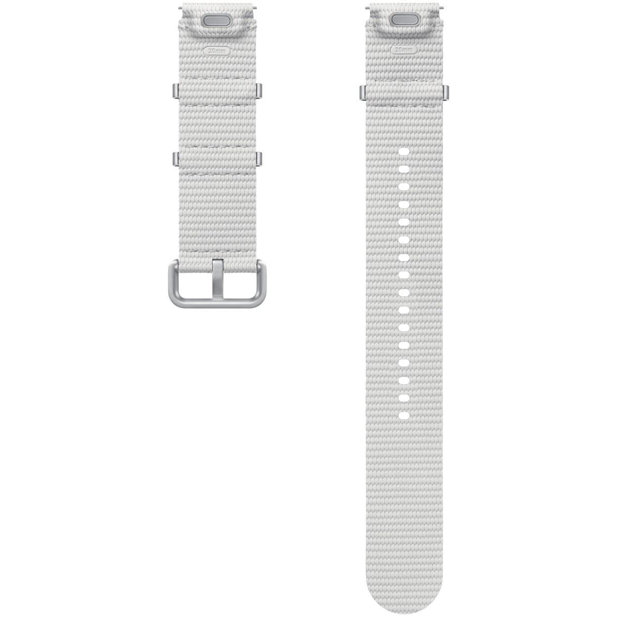 Rrip për Orë Samsung Athleisure Band / M/L / Galaxy Watch4/5/6/7/FE / One Click - Argjend - 2