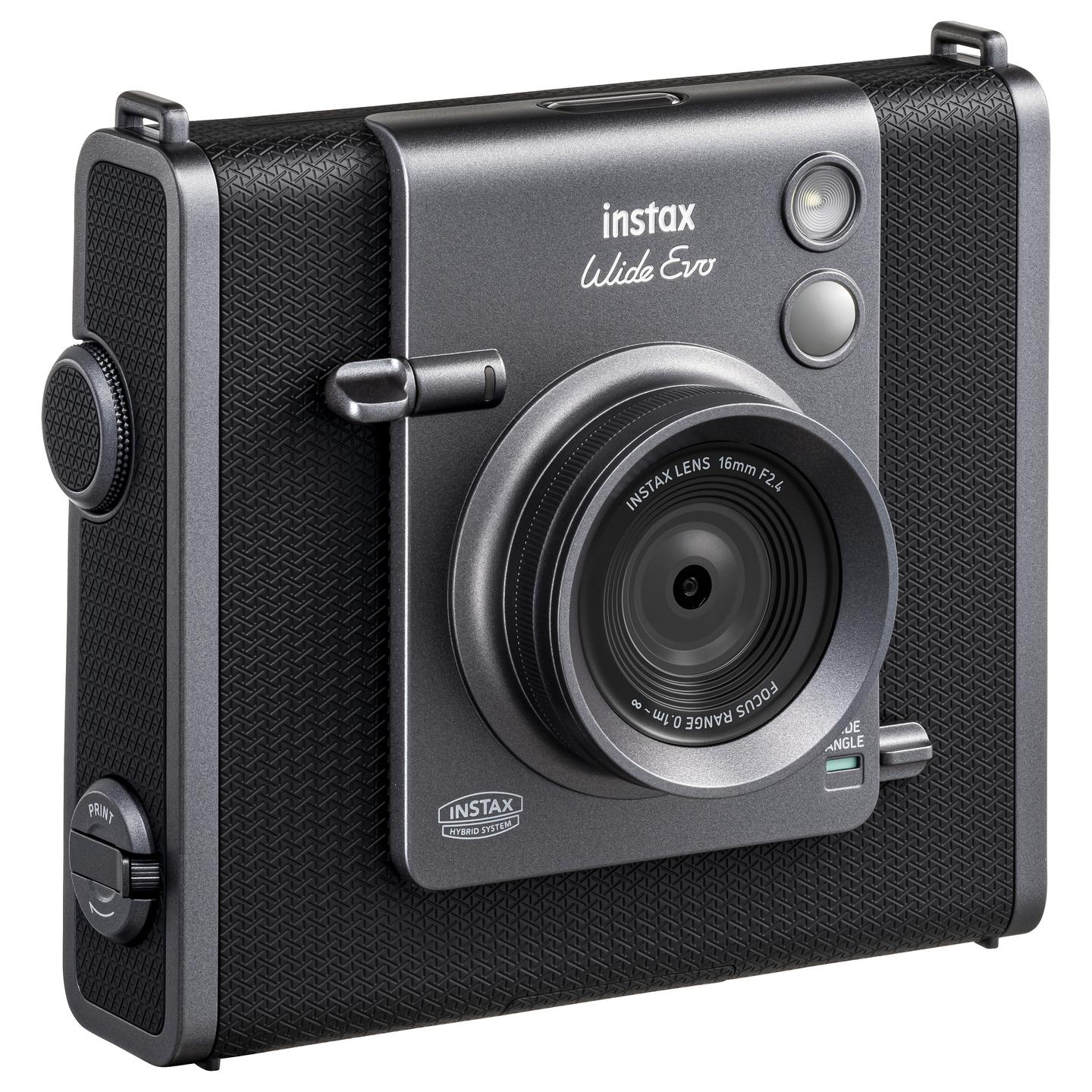 Kamerë Instant Fujifilm instax WIDE Evo / Hybrid / 16MP / LCD 3.5" / Bluetooth 5.1 / 10 Lens Effects / 10 Film Effects - Zezë/Gri - 3