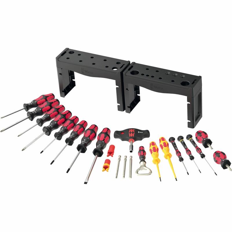Set Veglash Wera Adventskalender 2025, 28 Copë, VDE, Feinmechanik, 1/4" - Kuqe/Zezë - 2
