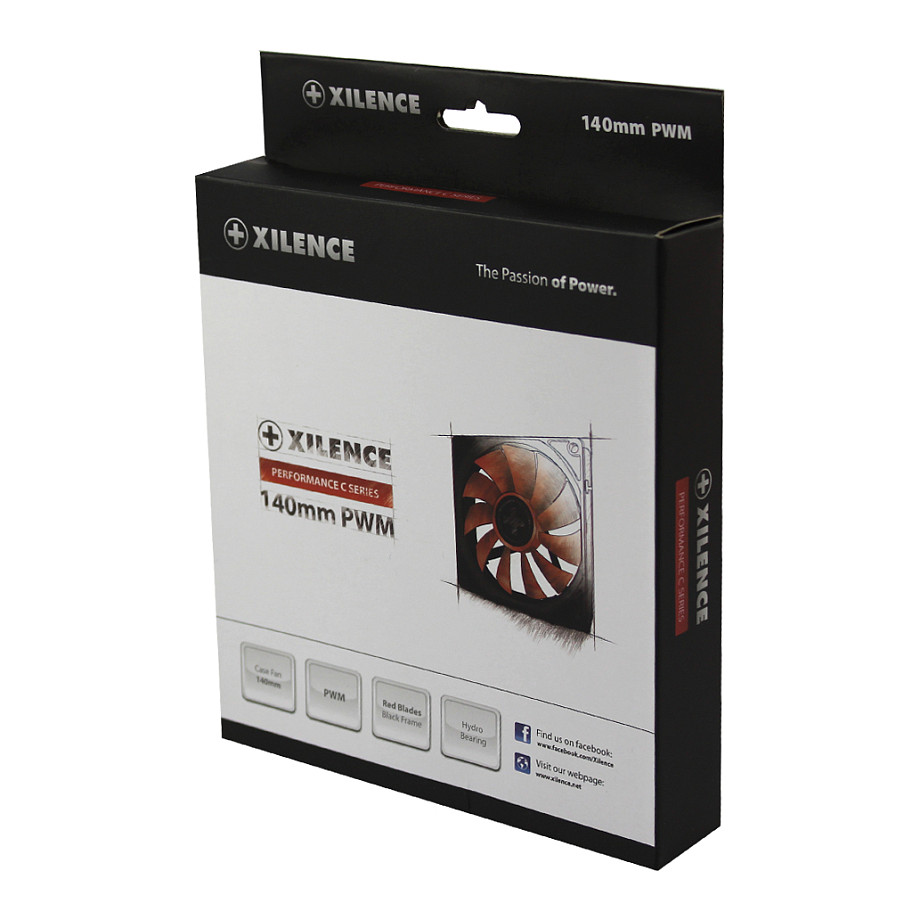 Ftohës për Kasë Xilence XPF140.R.PWM / 140mm / 700 RPM / PWM – Kuqe/Zezë - 3
