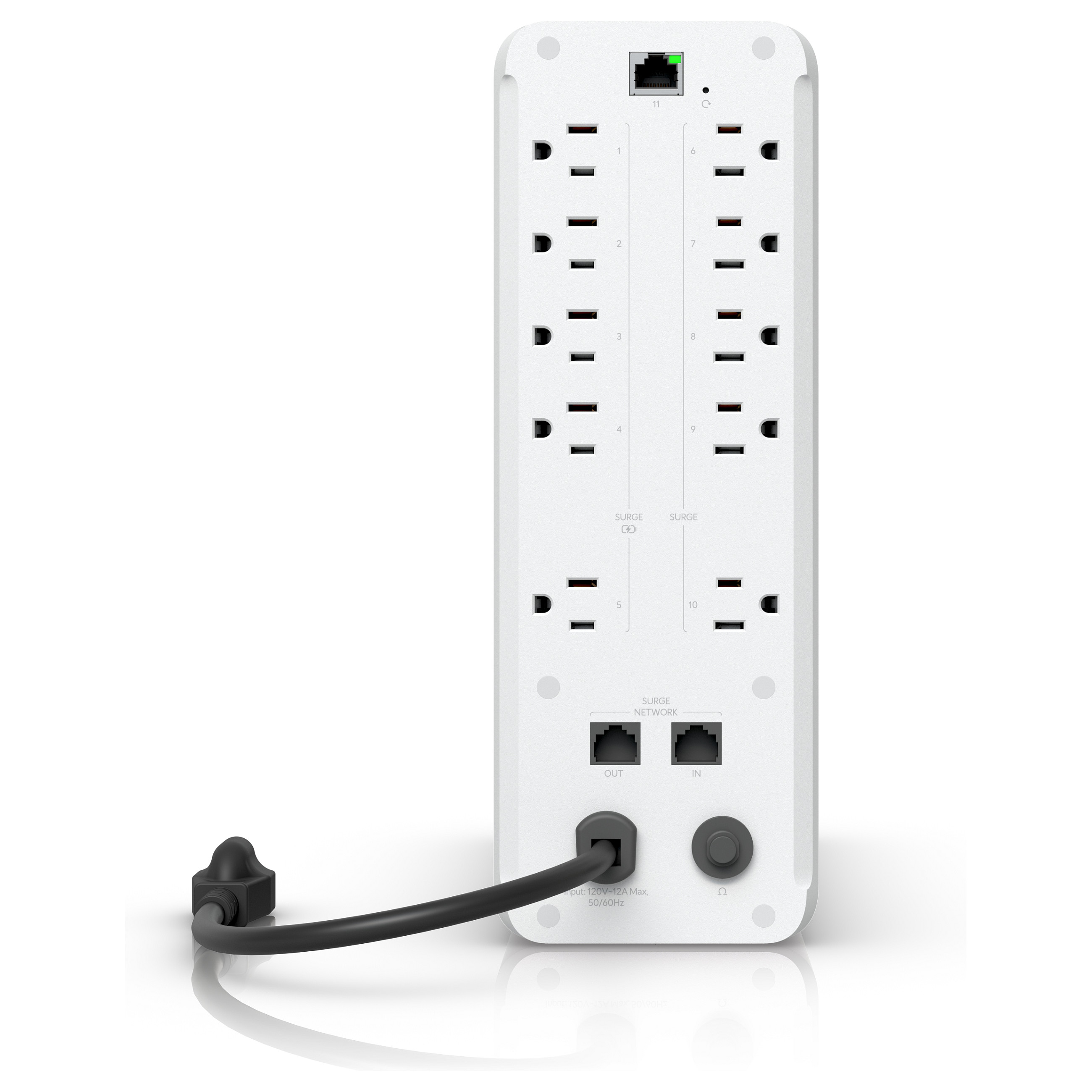 Ubiquiti UniFi UPS Tower UPS-Tower / 1000VA / 600W / Line-Interactive / 5× Backup + 5× Surge Protection – White - 2
