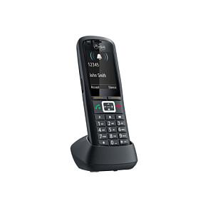 Telefon VoIP Auerswald COMfortel M-730 / 90243 / IP-DECT / IP65 / Ekran TFT 2.4" / Bluetooth / USB Micro / Jack 3.5 mm / Alarm / Deri 13 orë Bisedë – Antracit - 3