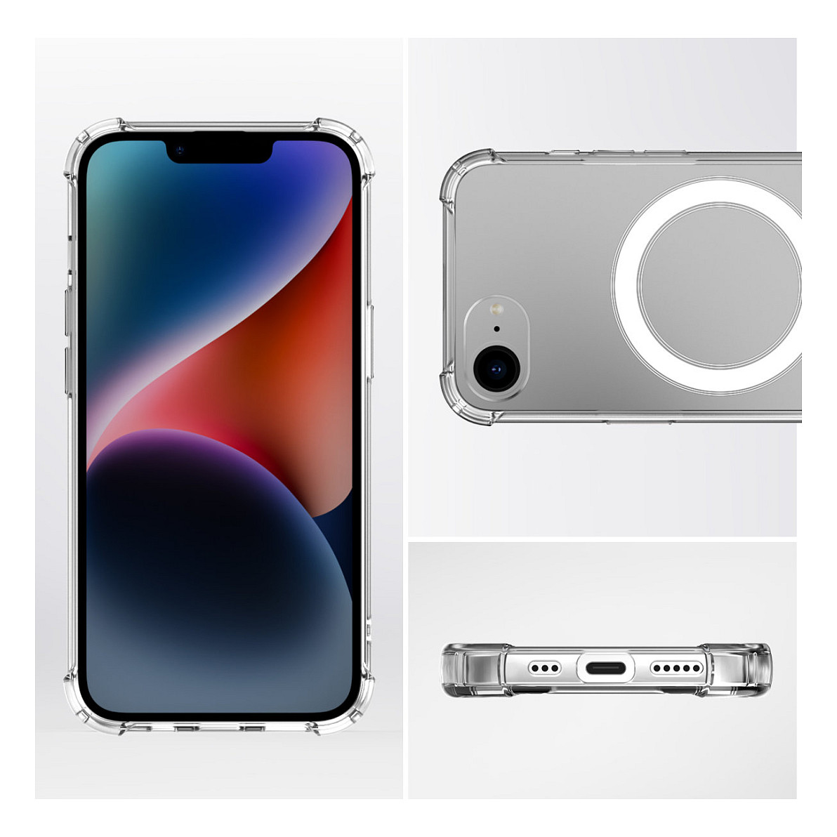 Aksesorë për telefon 4smarts Hybrid Ibiza / Case / MagSafe / iPhone 17e / iPhone 16e - Transparente - 3