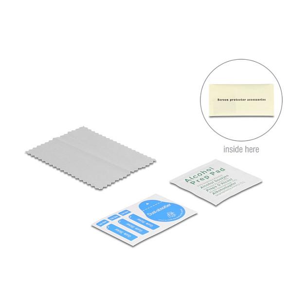 Mbrojtëse Ekrani Delock 81653 / iPhone 16 Pro / 2.5D Tempered Glass / Anti Spy 4-Way / 9H / 0.33mm / Installation Tool - Zezë - 3