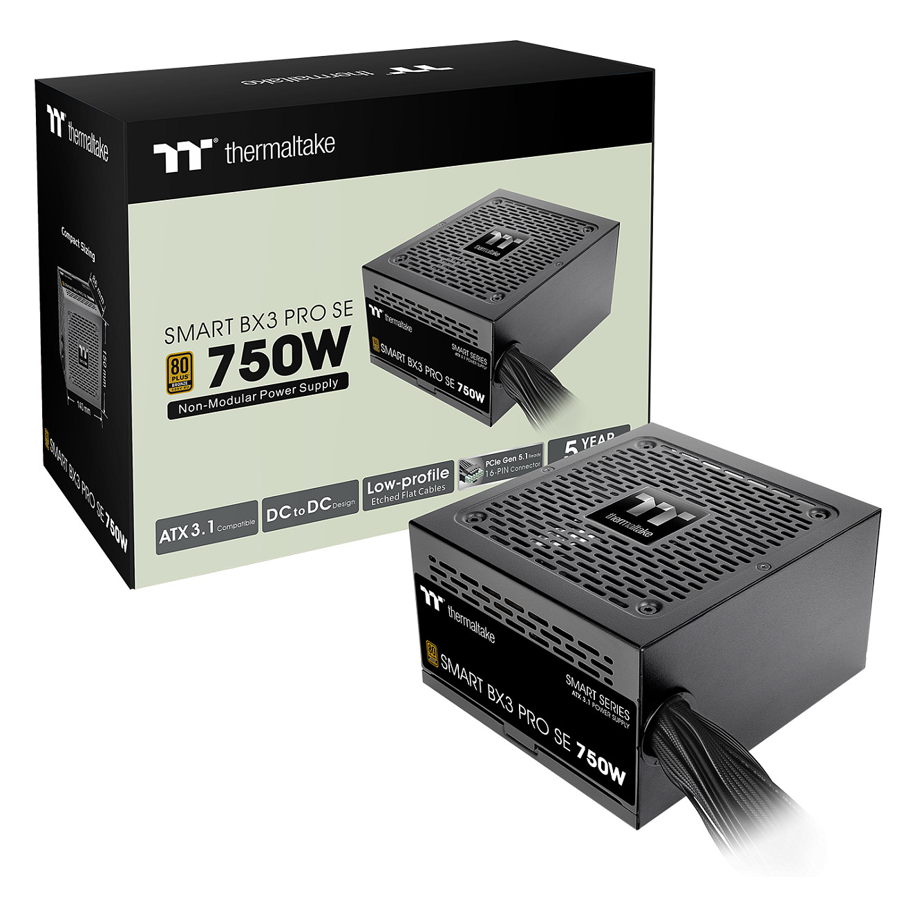 Furnizues Energjie Thermaltake Smart BX3 Pro SE / 750W / ATX 3.1 / 80 PLUS Bronze / Non-Modular - Zezë - 4