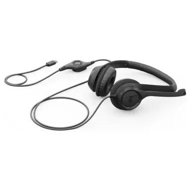 Kufje me Kabllo Logitech H390 / USB-C / 30mm / Mikrofon / Kabllo 1.9m – Zezë - 2