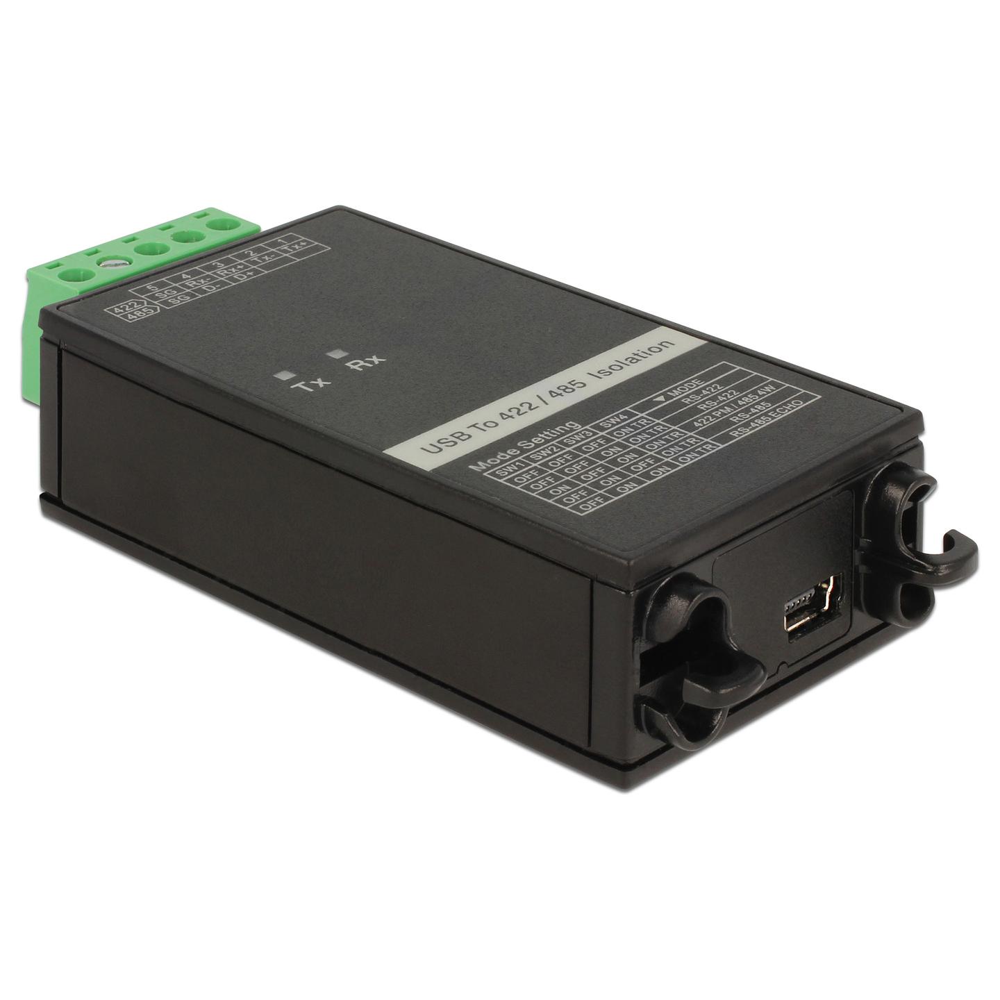 Konvertues USB DeLOCK 62501, USB 2.0 në RS-422/RS-485, izolim galvanik 3 kV, deri në 1 Mb/s - Zezë - 2