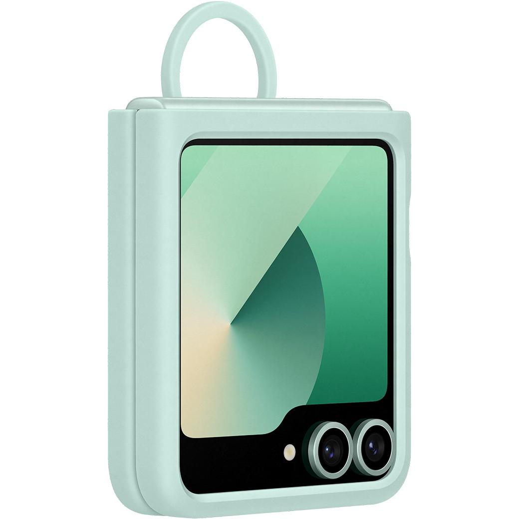 Aksesorë për telefon Samsung / Silicone Case with Ring / Galaxy Z Flip6 – Gjelbër - 3