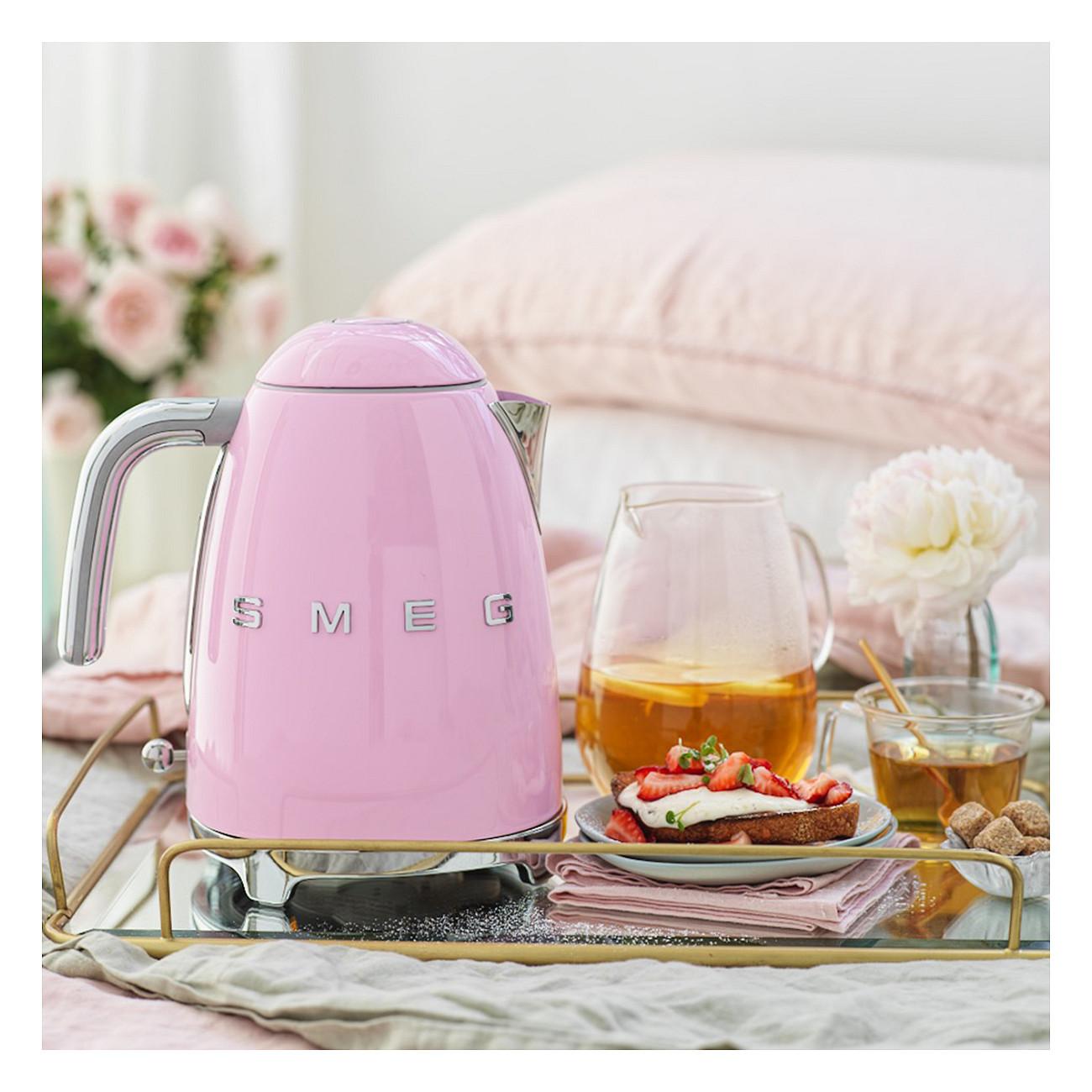 Çajnik Elektrik Smeg KLF03PKEU, 1.7L, 2400W, 360° – Rozë - 2