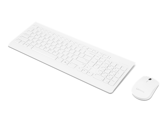 Combo (Tastierë&Maus) Lenovo 510 Wireless / 2.4GHz / Full-Size / Island-Style / 1200 DPI – Bardhë - 3