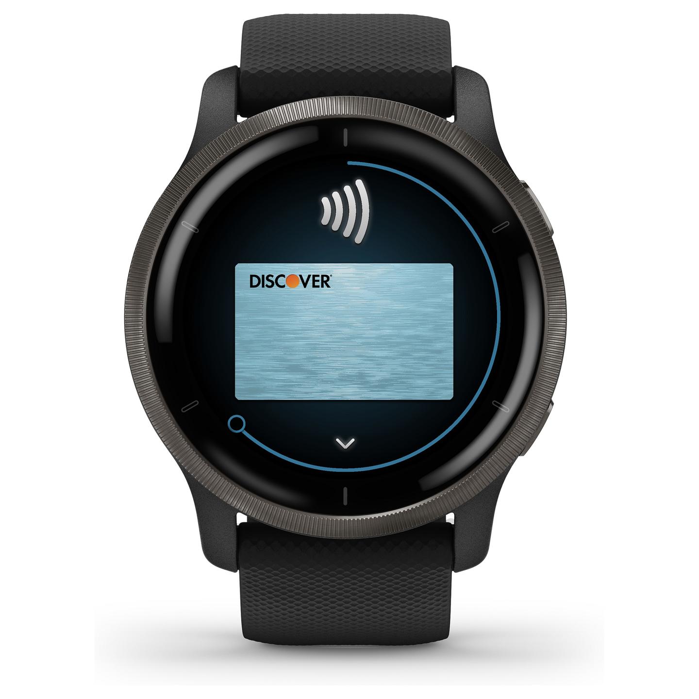 Orë e mençur Garmin Venu 2 / 45mm / AMOLED / GPS / Bluetooth / Wi-Fi - Zezë/Slate - 20