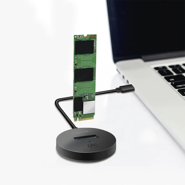 Docking Station për SSD M.2 / USB-C 3.2 Gen 2 / NVMe PCIe & SATA NGFF / M-Key & B+M-Key / 10Gbps – Zezë - 5