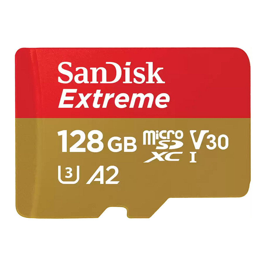 Kartë Memorie SanDisk Extreme / 128GB / MicroSDXC / UHS-I / Class 10 / U3 / V30