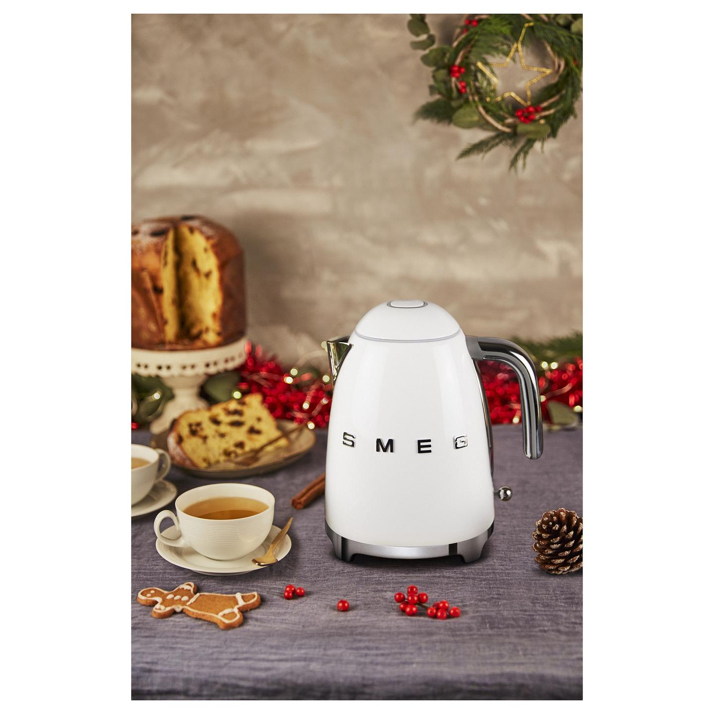 Çajnik Elektrik Smeg KLF03WHEU, 1.7L, 2400W, 360° – Bardhë - 4