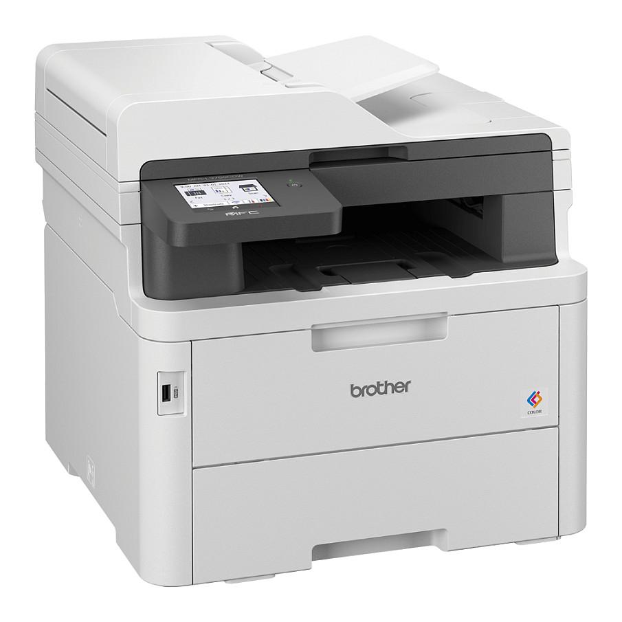 Printer Multifunksional Brother MFC-L3760CDW, LED me Ngjyra, A4, 26 ppm, 4 në 1, Duplex, ADF 50-fletësh, Wi-Fi, Gigabit Ethernet, USB - Bardhë - 3