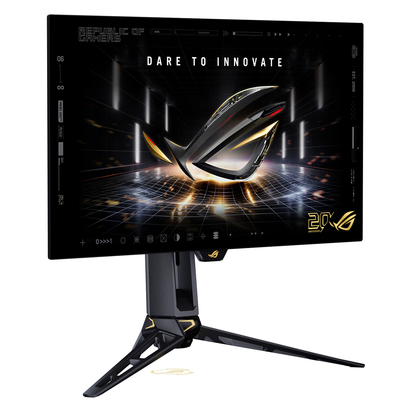 Monitor Gaming ASUS ROG Swift OLED PG27AQWP-G Edition 20 / 26.5" / WOLED WQHD / 540Hz / 0.02ms / HDMI+DisplayPort - Zezë - 8