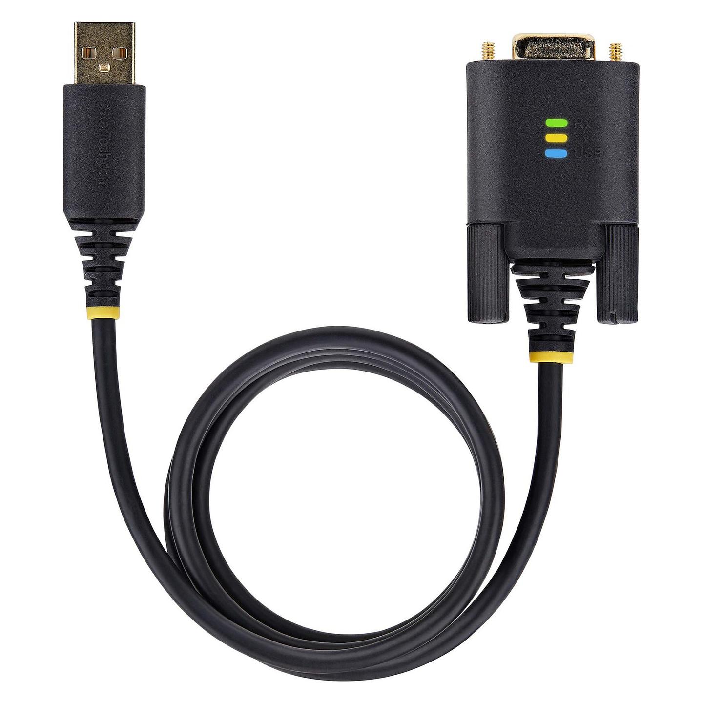 Kabllo USB StarTech.com 1P6FFC-USB-SERIAL / USB-A në DB9 RS-232 / FTDI FT232R / USB 2.0 / 921.6 Kbps / 2 m - Zezë - 6