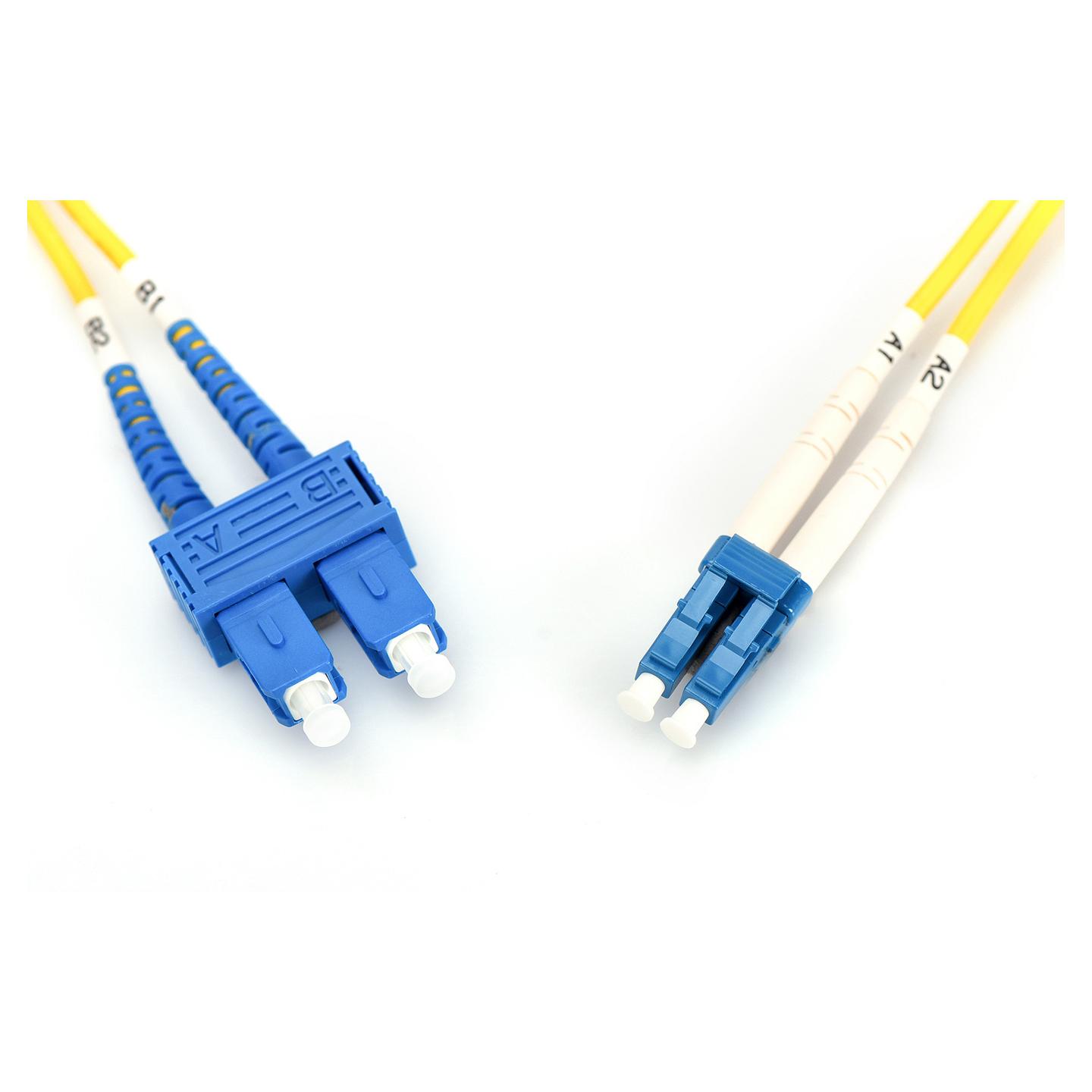 Kabllo për Rrjet (UTP) DIGITUS DK-2932-10, Fibër Optike, Singlemode OS2, LC në SC, 10 m - Verdhë/Blu - 3