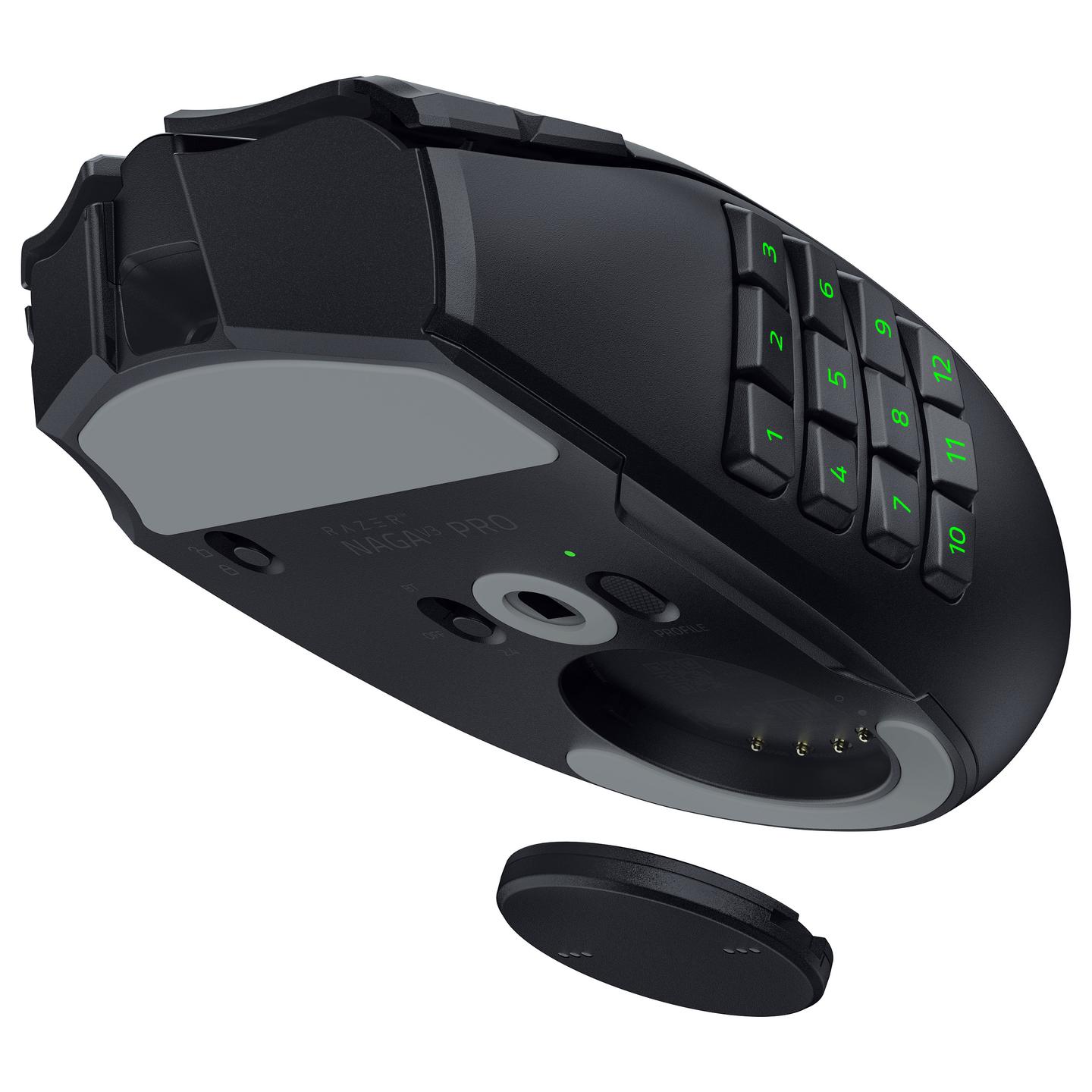 Maus Gaming pa Kabllo Razer Naga V3 Pro, Wireless 2.4GHz + Bluetooth, 50000 DPI, 23 Butona, RGB - Zezë - 7