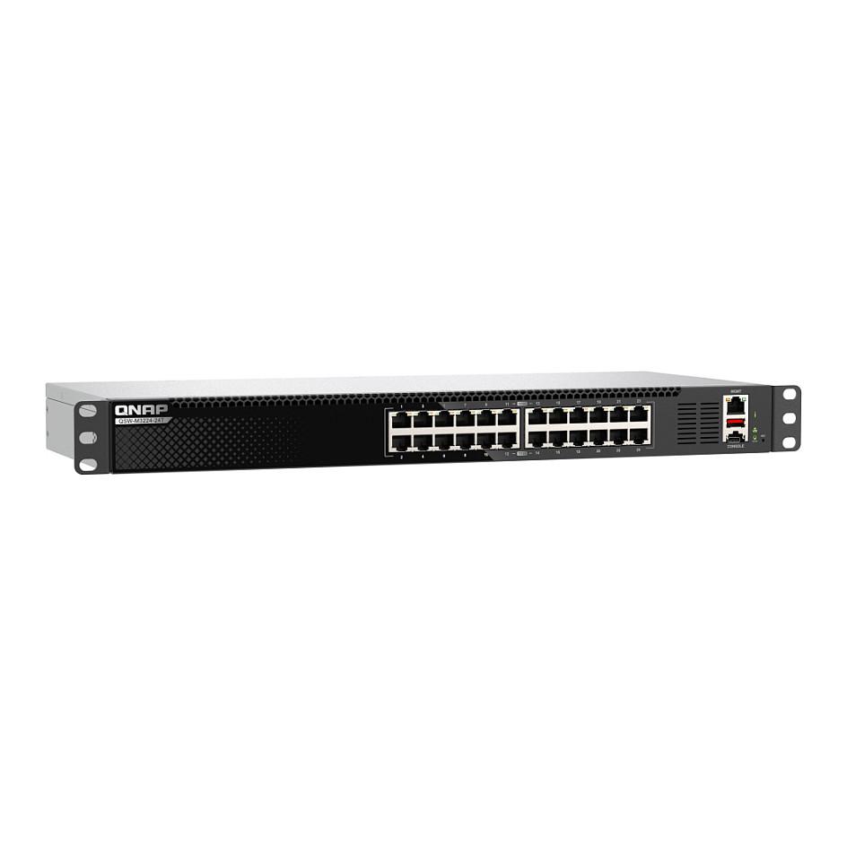 Switch QNAP QSW-M3224-24T, 24 Porta 10GbE Multi-Gigabit RJ45, Switching Capacity 480Gbps, L3 Lite Managed, Rackmount 1U - Zezë - 5