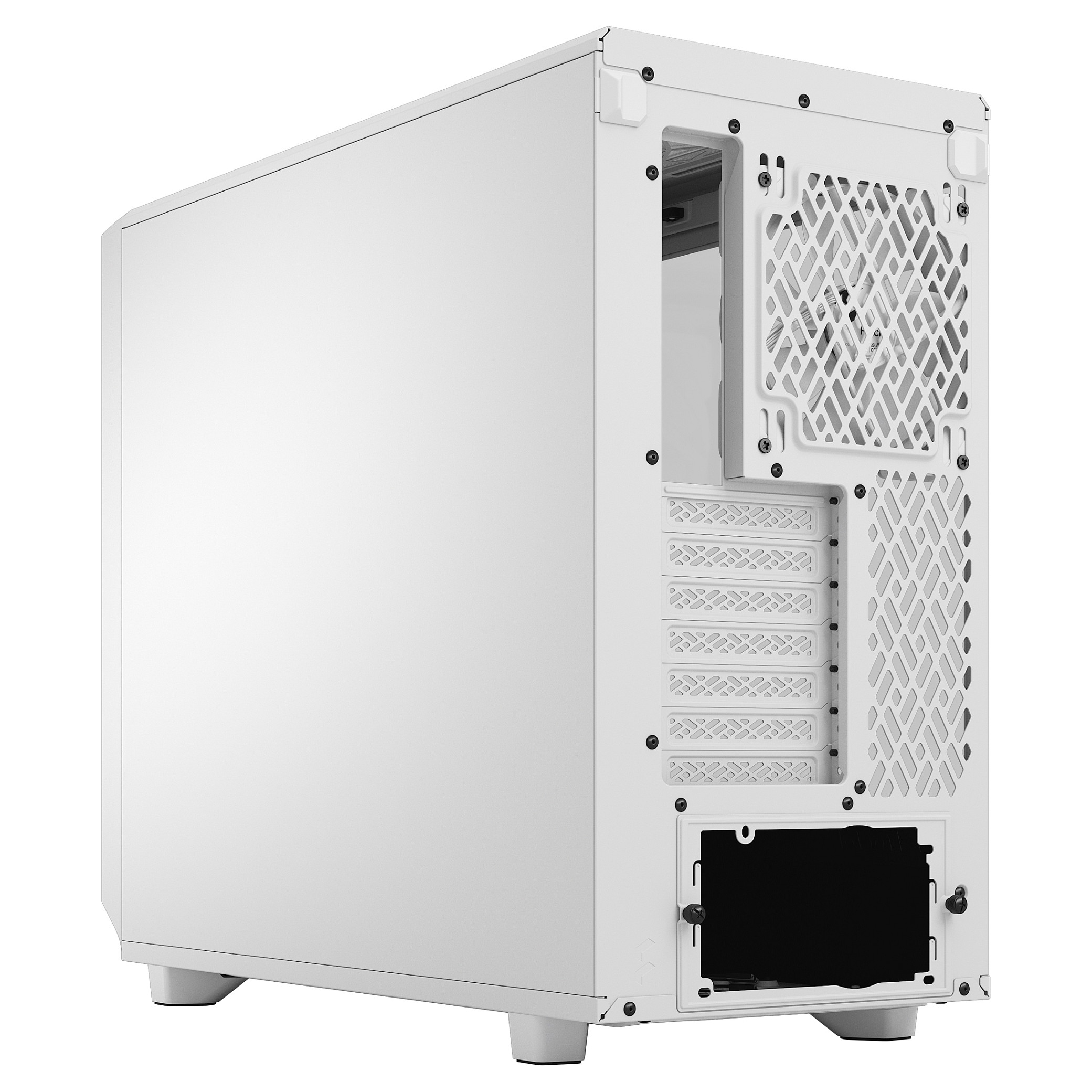 Kasë PC Fractal Design Meshify 2 Lite / Midi Tower / E-ATX + ATX / 2x 140mm + 1x 140mm Fan / Tempered Glass - Bardhë - 11