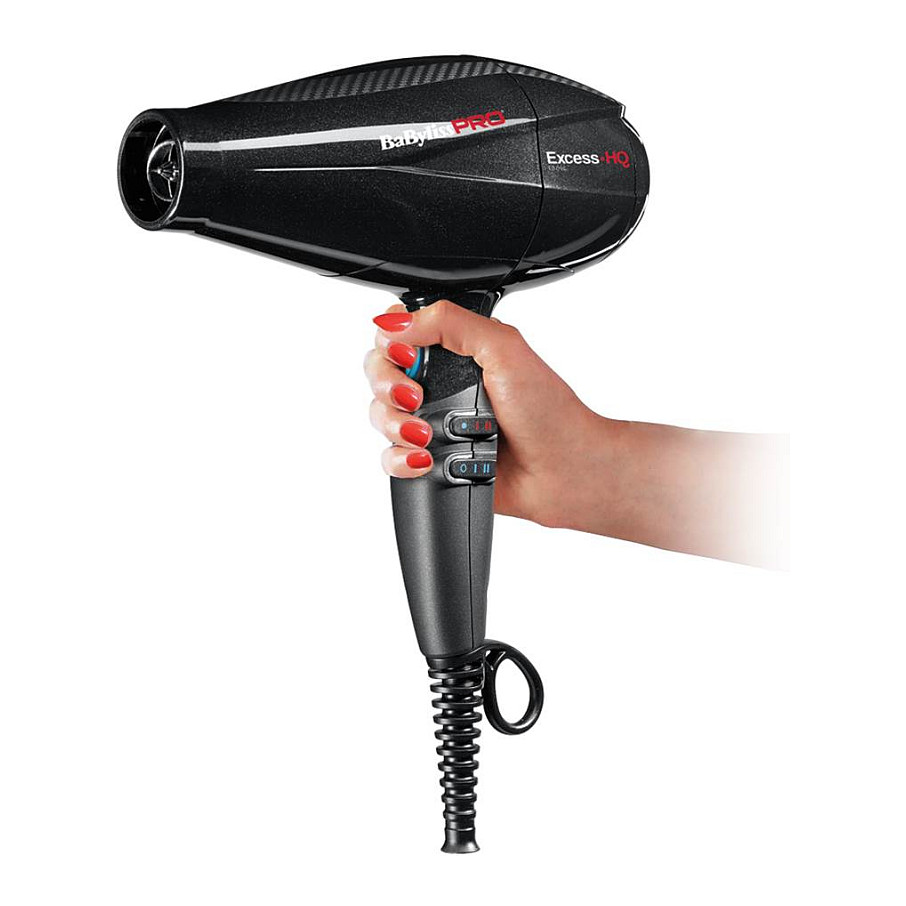 Tharëse për flokë BaByliss PRO Excess-HQ BAB6990IE / 2600W / AC / Ionic / 152 km/h / 1082 Pa / 6 Cilësime / 555g – Zezë - 3