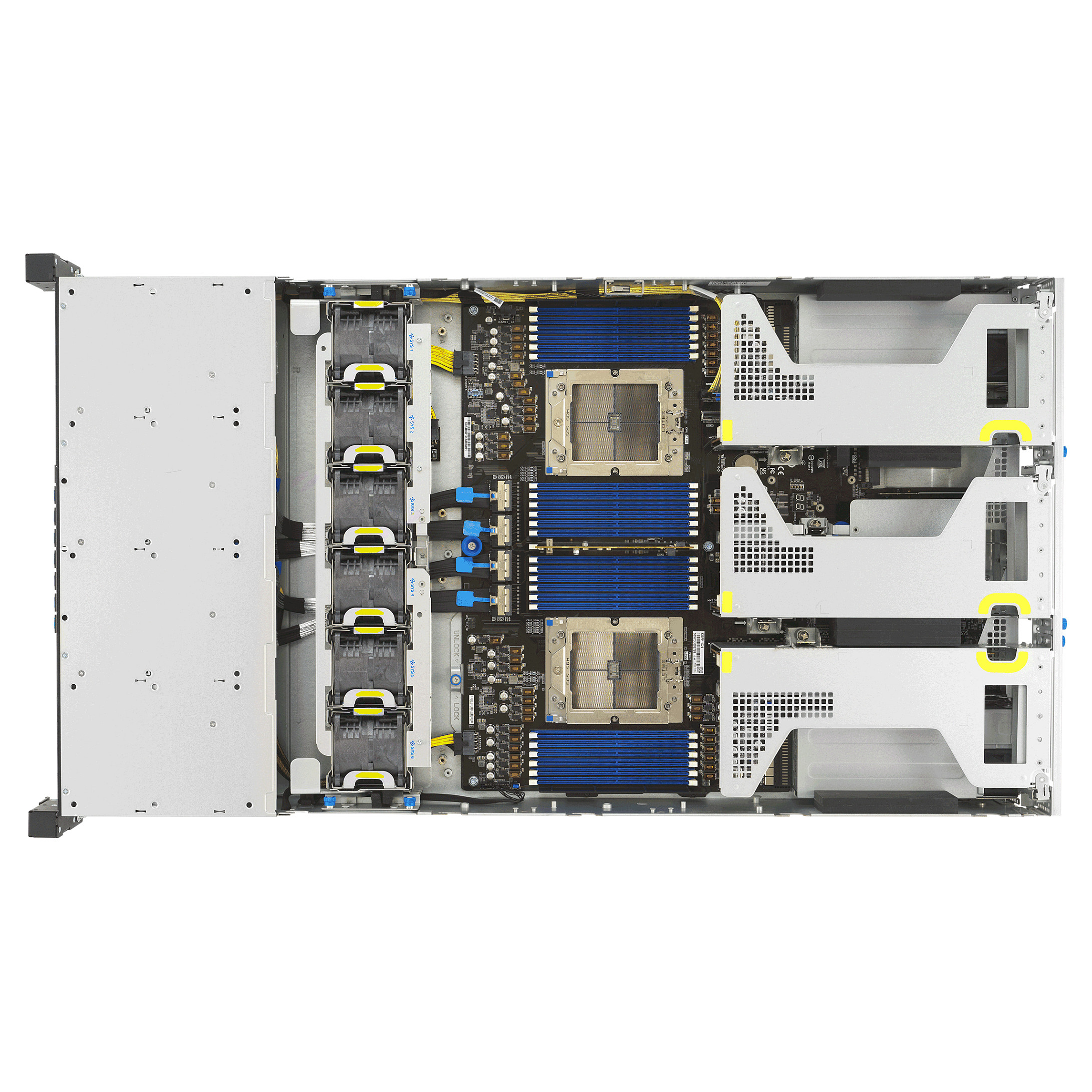 ASUS RS720A-E13-RS8U Rack Server 2U – AMD EPYC 9005 Series, 8x NVMe, DDR5 RDIMM, OCP 3.0, 2700W Redundant PSU - 9