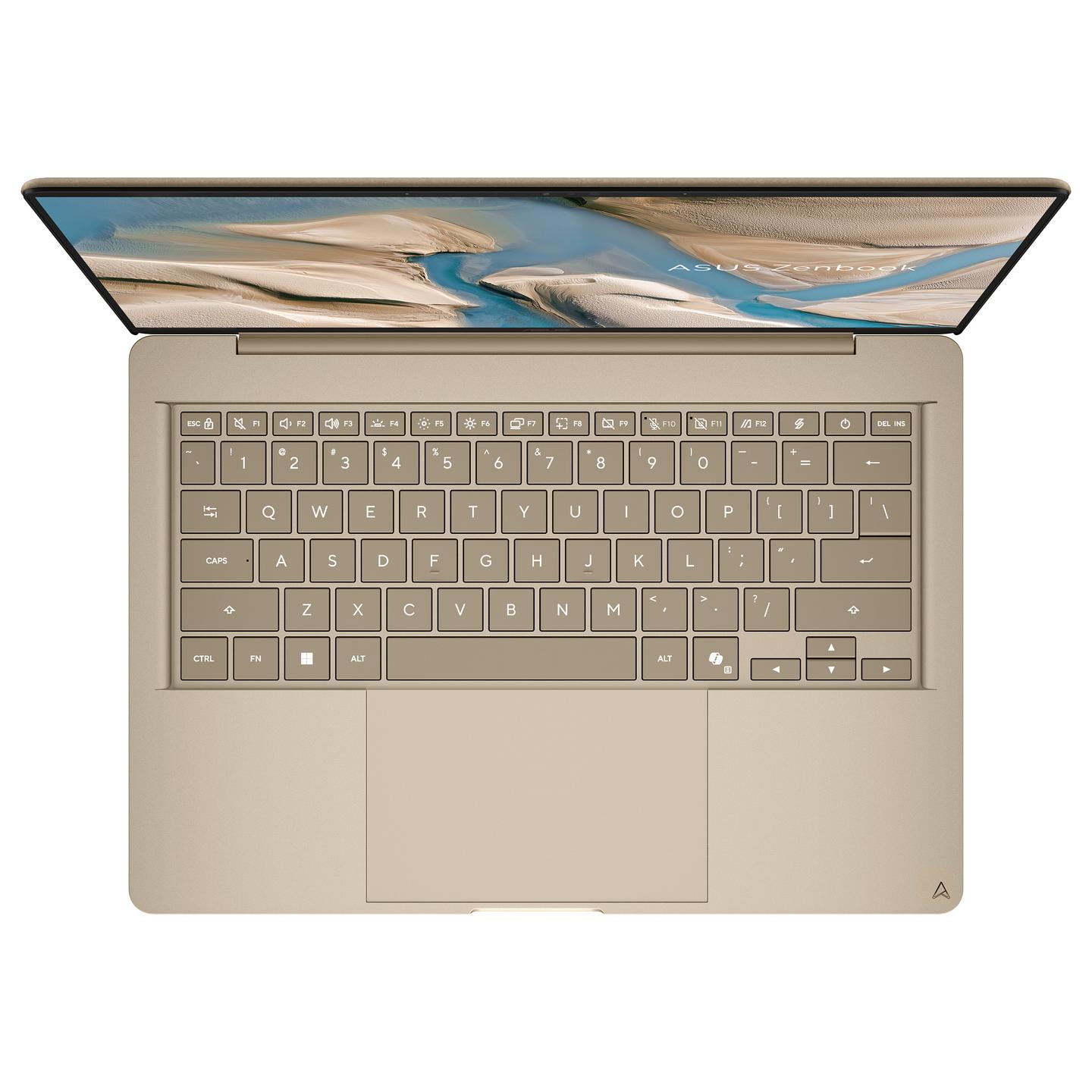 Laptop ASUS Zenbook 14 UX3480AA-U1500W, Ultra 7 355, 16GB LPDDR5X, 512GB, 14" WUXGA OLED 60Hz, Intel Graphics - Bezhë - 4
