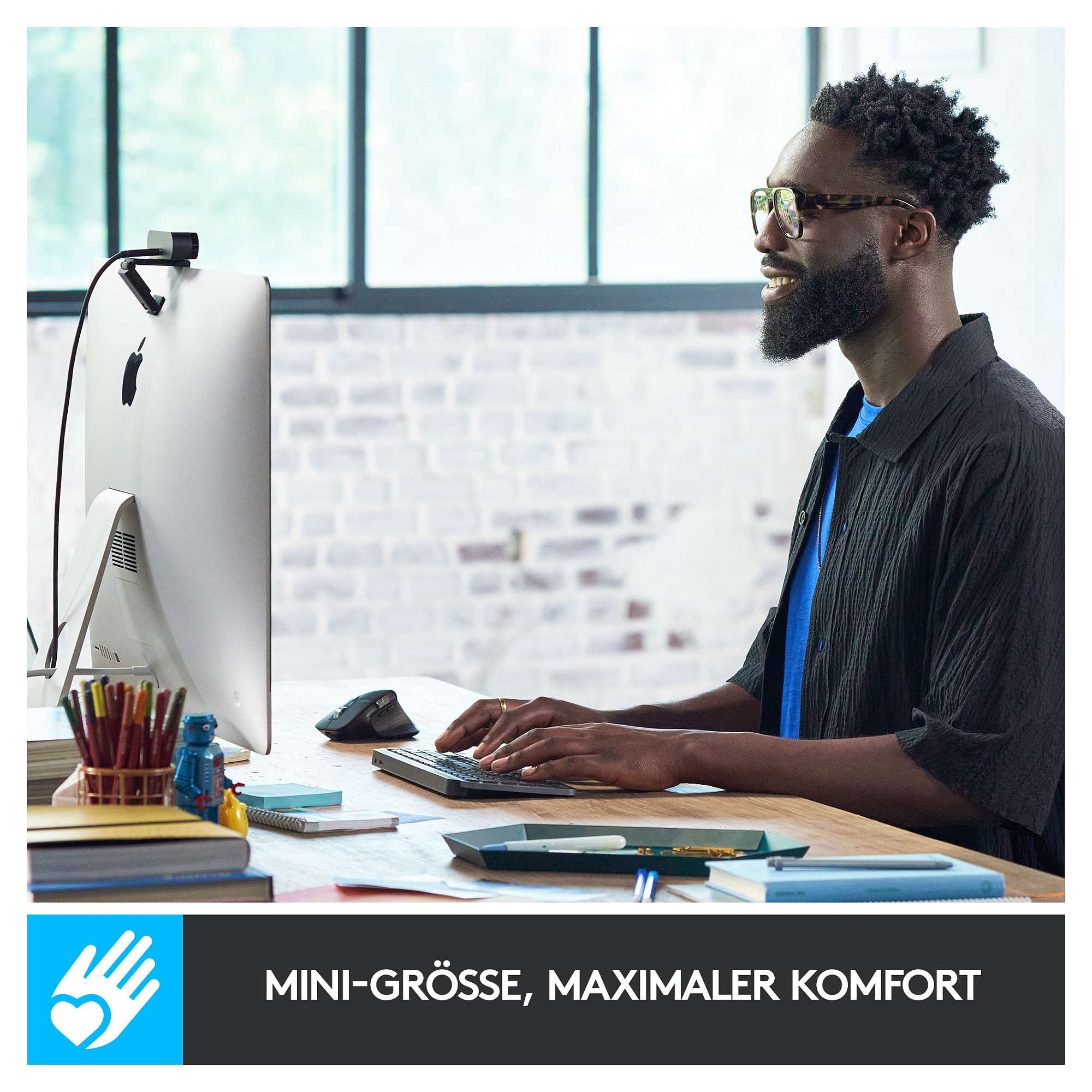 Tastierë Pa kabllo Logitech MX Keys Mini for Business / Kompakte / Membrane / Multi-Device / Bluetooth + Logi Bolt / 3 Pajisje / QWERTY US / USB-C - Hiri - 8