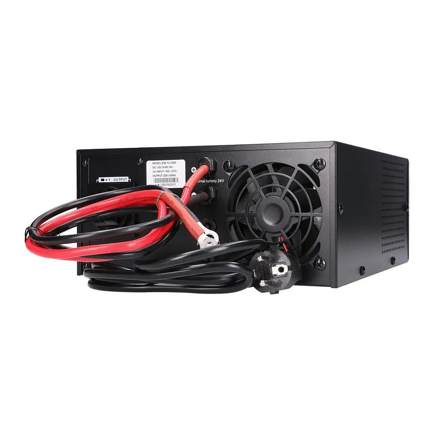 Inverter Extralink Piorun EX.31148, 24 V, 2000 VA, 1600 W, Sinus i pastër - Zezë - 17