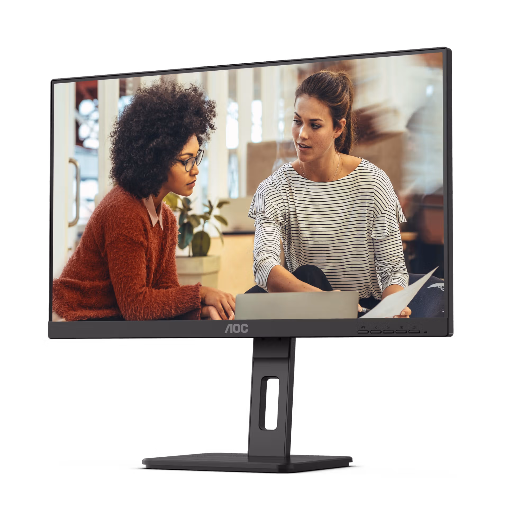 Monitor AOC Q27E3UMF / 27" / QHD VA / 75Hz / 4ms / HDMI+DisplayPort+USB-Hub - Zezë - 3