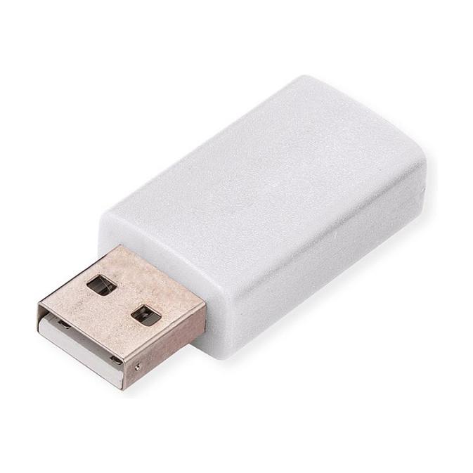 Adapter USB VALUE 11.99.8332, USB-A Mashkull në USB-A Femër, Data Blocker - Bardhë - 5