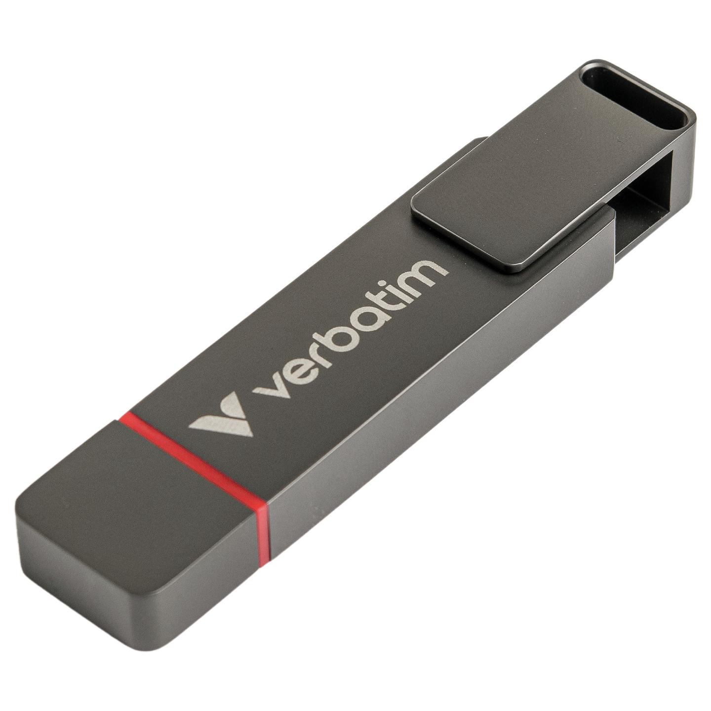 USB Flash Drive Verbatim Dual QuickStick 32042, 512GB, USB 3.2 Gen 1, USB-A + USB-C, 510MB/s Read, 460MB/s Write - Hiri - 7