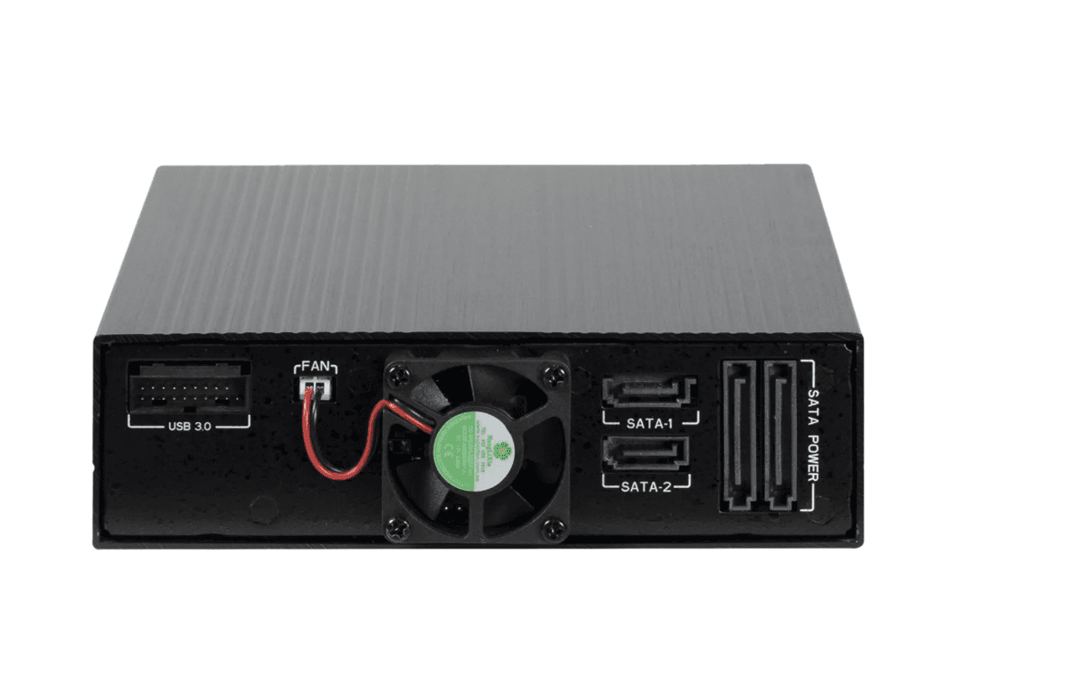 Kornizë për disqe Inter-Tech IPC ST-7227U, 1x 3.5", 1x 2.5", Hot-Swap, SATA III, USB-A, USB-C - 3
