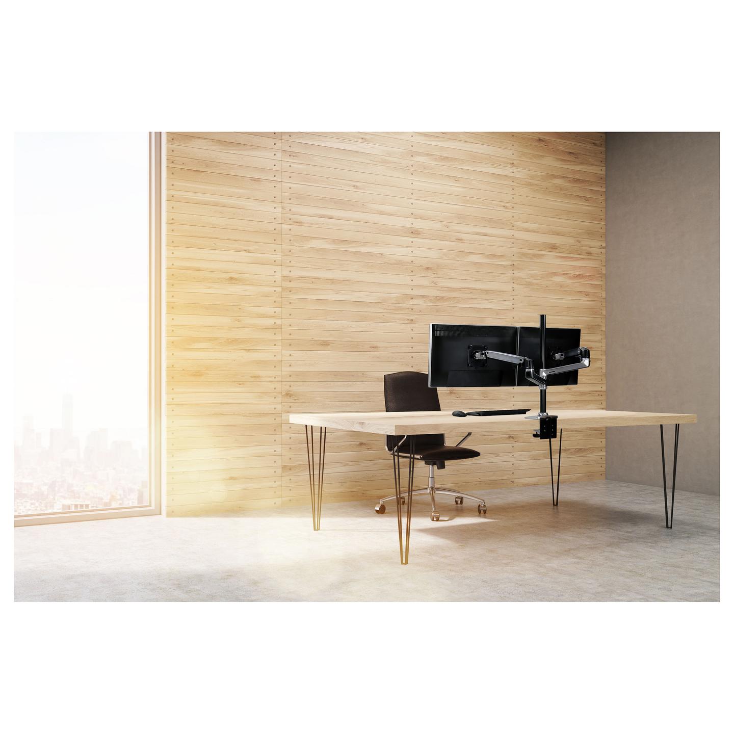 Mbajtëse për Monitor Ergotron LX Dual Stacking Arm, 2 Monitorë, deri 40", 10kg - Argjend, Zezë - 6